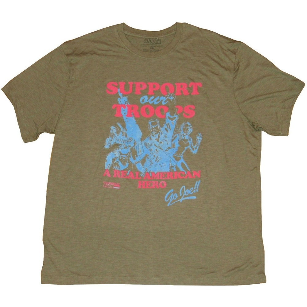 New! GI Joe A Real American Hero T-Shirt Support Our Troops XXL